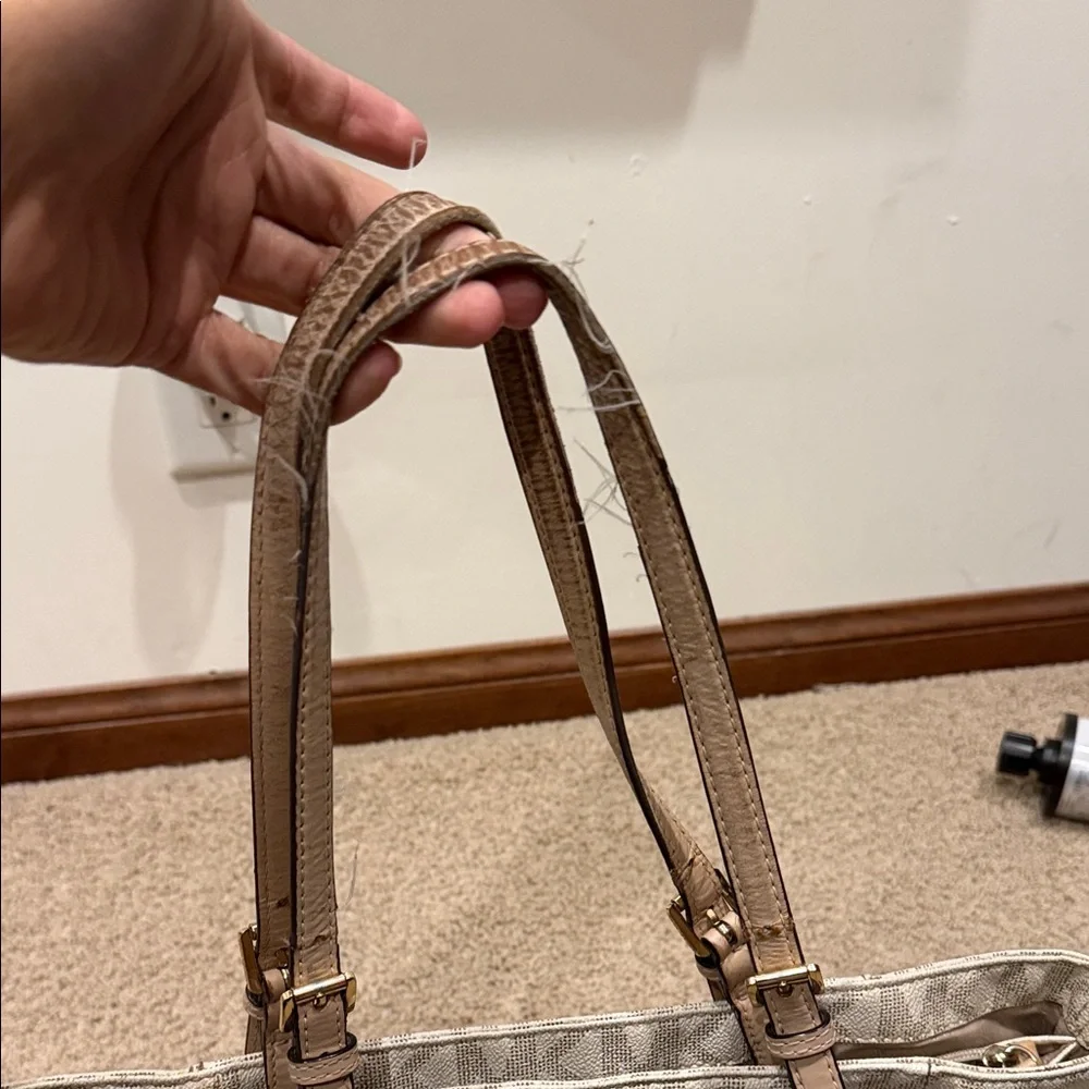Michael Kors Tan and Brown Logo Tote - Picture 3 of 7